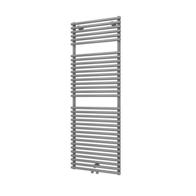 Plieger Florian Nxt M designradiator enkel horizontaal met middenaansluiting 1406x500mm 759W zilver metallic