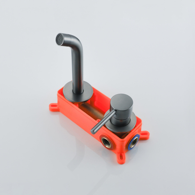 Fortifura Calvi Wastafelkraan - inbouw - met inbouwdeel - gunmetal PVD SHOWROOMMODEL