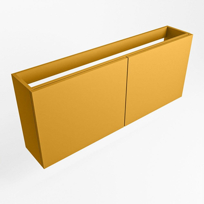 Mondiaz FOWY fonteinonderkast - 90x22x50cm - 2 deuren - push to open - softclose - Ocher