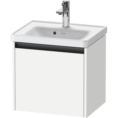 Duravit Ketho 2 wastafelonderbouwkast met 1 lade 48.4x37.5x44cm met greep antraciet wit mat