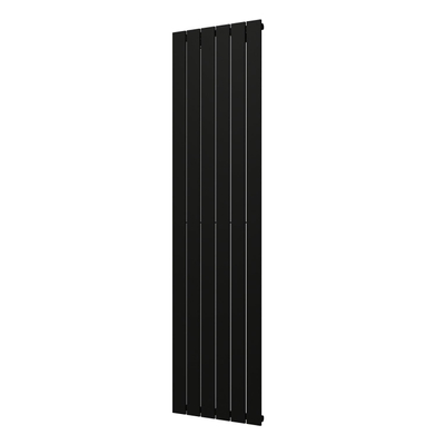 Plieger Cavallino Retto designradiator verticaal enkel middenaansluiting 1800x450mm 910W mat zwart