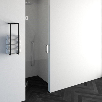 BRAUER Create Douchedeur - 60x200cm - profielloos - antikalk - 8mm veiligheidsglas - chroom glans