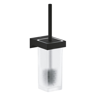 GROHE Selection Cube Toiletborstelhouder - wandmontage - vierkant - gesloten - phantom black