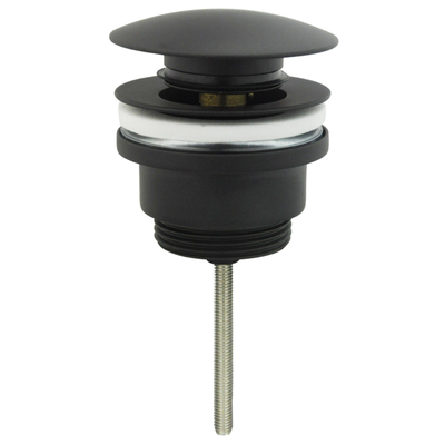 Klikwaste afvoerplug mat zwart OUTLETSTORE