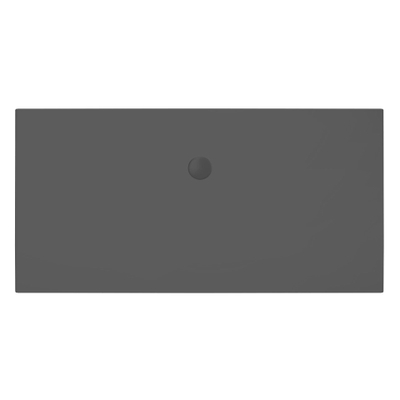 Xenz Flat douchevloer 180x90x4cm rechthoek Acryl Ebony