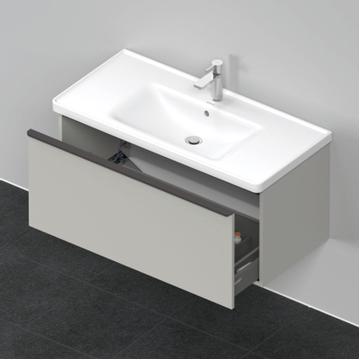 Duravit D-Neo wastafelonderkast 98.4x44x45.2cm 1 lade met softclose Betongrijs Mat