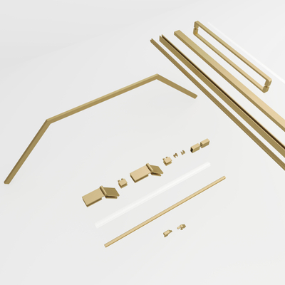 Aqua Vista Montageset Oria Penta Brushed Yellow Titan