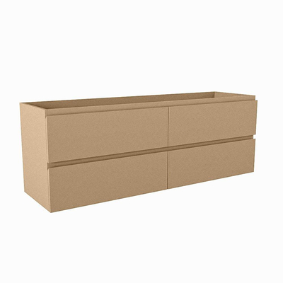 Mondiaz HAY wastafelonderkast - 140x40x50cm - 4 lades - uitsparing links en rechts - softclose - Oro