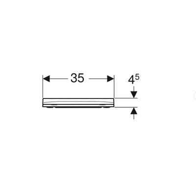 Geberit Smyle Square closetzitting met deksel sandwichvorm topfix wit