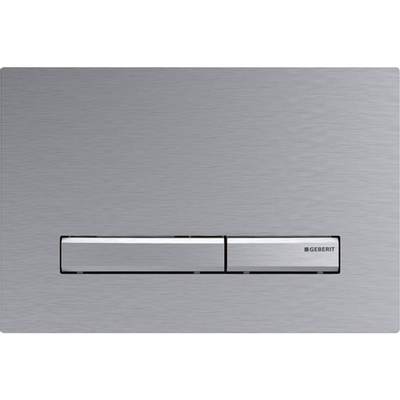 Geberit Sigma50 bedieningsplaat - 2-toets spoeling - vierkant - chroom geb.