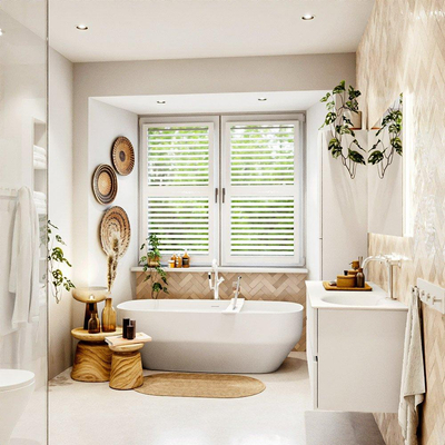 MONDIAZ VICA 120cm badmeubel onderkast Talc 2 lades. Wastafel MOON rechts 1 kraangat, kleur Talc.