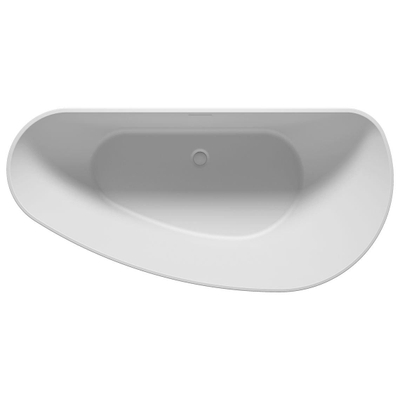 Riho Granada Vrijstaand bad - 170x80cm - Solid Surface - Links - Mat Wit