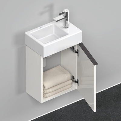 Duravit D-Neo wastafelonderkast 36.4x44x22.2cm Rechtsdraaiend 1 deur wit Hoogglans