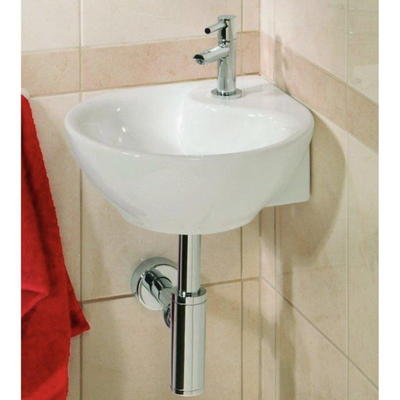 Wiesbaden Porta hoek-fontein 35x35x14,5 wit