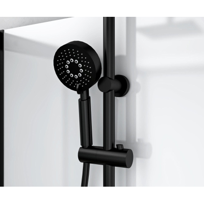 Ritmo Douchecabine - 80x80cm - incl. douchegarnituur - zwart