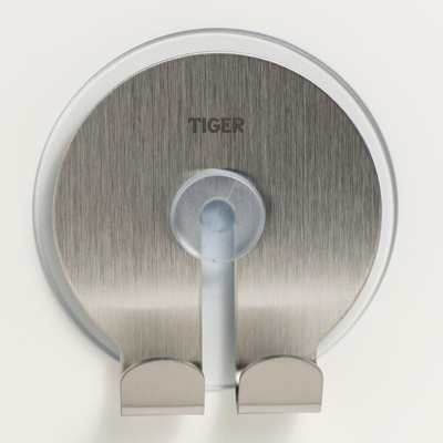 Tiger Haak Twin RVS geborsteld 6.5x6.8x3.8cm