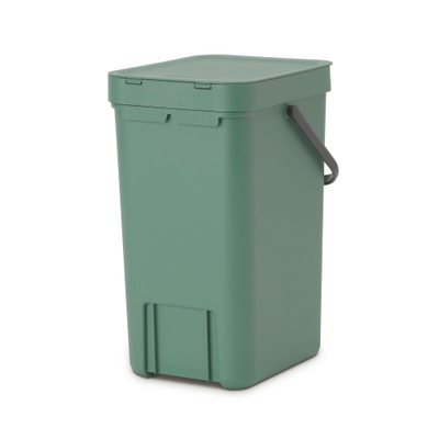 Brabantia Sort & Go Afvalemmer - 12 liter - hengsel - met beugel - fir green