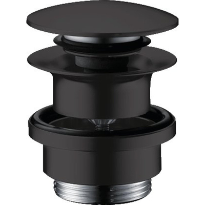 Hansgrohe afvoerplug 1 1/4" klikwaste voor wastafel- en bidetmengkranen zwart mat