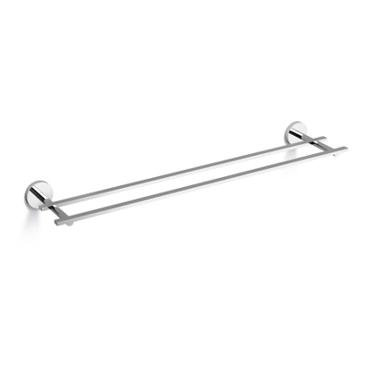 Clou Flat handdoekrek 60cm dubbel Chroom