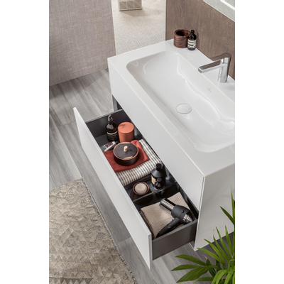 Villeroy & Boch Finion meubelwastafel 1 kraangat 100x50cm ceramic+ met verdekte overloop wit