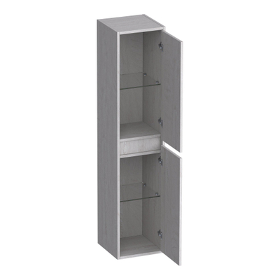 BRAUER Adore badkamerkast - 160x35x35cm - met 2 deuren greeploos links- of rechtsdraaiend Forest Seashell