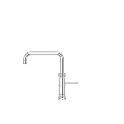 Quooker NL Classic Fusion square kokendwaterkraan opbouw uitloop draaibaar met Combi+ reservoir & Cube reservoir Chroom