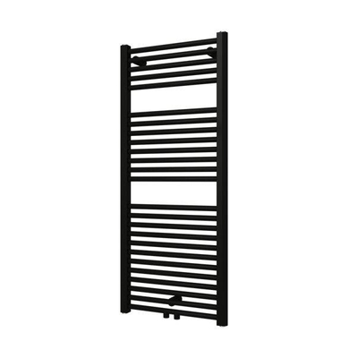 Plieger Palmyra designradiator horizontaal middenaansluiting 1175x500mm 580W antraciet metallic