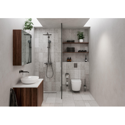 GROHE Essence New Wastafelkraan Inbouw - uitloop 18.3cm - M-size - brushed hard graphite OUTLETSTORE