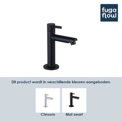 FugaFlow Sobrado fonteinkraan - wastafelkraan 14.4 cm - 2 stuks - Mat zwart