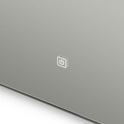 Adema Squared Badkamerspiegel - 100x70cm - indirecte LED verlichting - touch schakelaar - spiegelverwarming