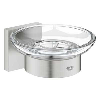 GROHE Start Cube Zeepschaal - met houder - wandmontage - supersteel