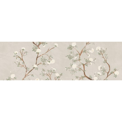 SAMPLE Colorker Enya Decor-strip - 30x100cm - 9.4mm - gerectificeerd - Witte scherf - Nude (Crème)