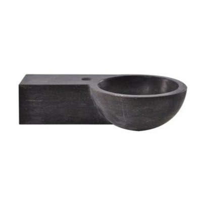 Wiesbaden fontein links rond 40x23x10 cm hardsteen gezoet
