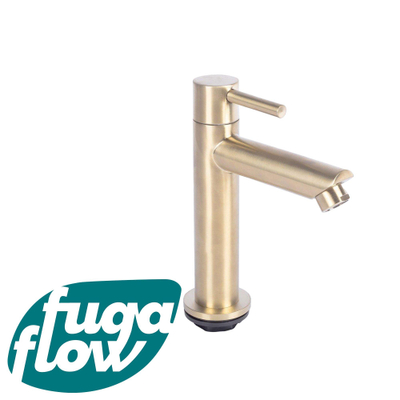 FugaFlow Calvi Fonteinkraan - 14.4cm - opbouw - 1gats - PVD - geborsteld Messing