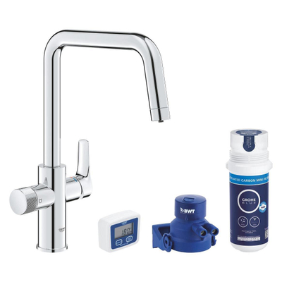 Grohe Blue pure start keukenmengkraan met filterfunctie U-uitloop chroom