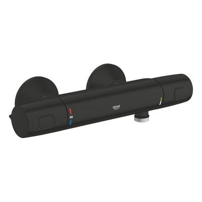 GROHE Precision Trend QuickFix Douchekraan - thermostatisch - met glijstangset - HOH 12cm - matte black (zwart)