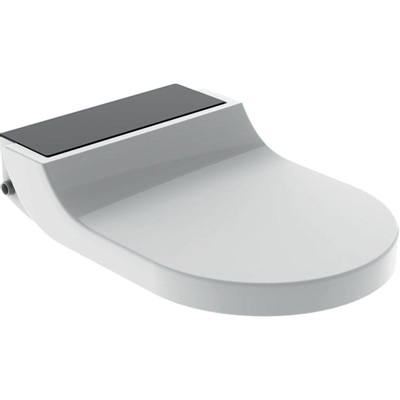 Geberit Aquaclean tuma Zitting - onderdouche - zwart glas decor - wit