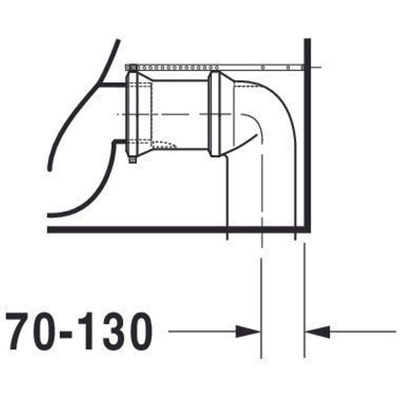 Duravit Starck 2 duoblokpot diepspoel vario zonder reservoir 37x72.5cm wit