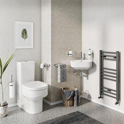 Crosswater Kai toiletpot staand compact inclusief reservoir en softclose zitting wit