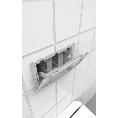 QeramiQ Push schanierende toiletblokhouder set met blokjes - geschikt Geberit UP320 - OUTLET UDEN