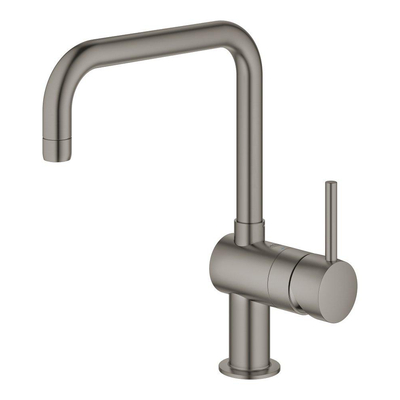 GROHE Minta Keukenkraan - hoog - draaibare u uitloop - hard graphite geborsteld