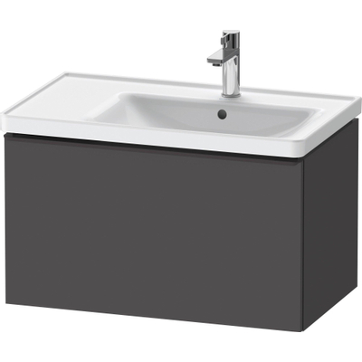 Duravit D-Neo wastafelonderkast 78.4x44x45.2cm 1 lade met softclose Grafiet Mat