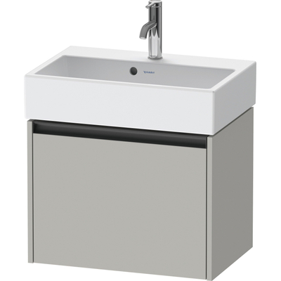 Duravit Ketho 2 wastafelonderbouwkast met 1 lade 58.4x39x44cm met greep antraciet betongrijs mat