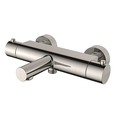 Wiesbaden Style thermostatische badmengkraan cooltouch geborsteld staal