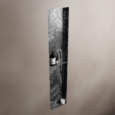 MONDIAZ EASY Nis - 89.5x29.5cm - geschikt voor in- of opbouw - 2 vakken - kleur Lava