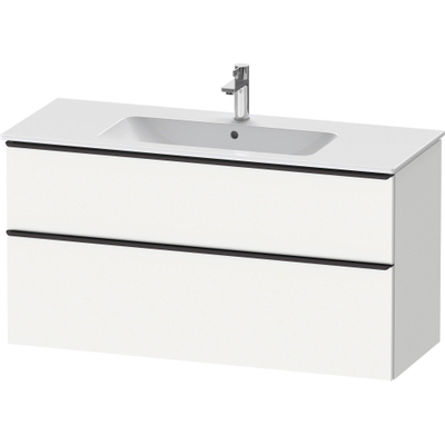 Duravit D-Neo wastafelonderkast 121x62.5x46.2cm 2 lades wit Mat