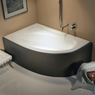 RIHO Aryl ligbad 140x90cm Hoekopstelling Links Wit glans