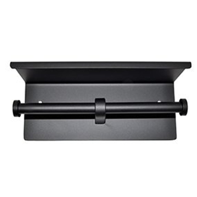 Wiesbaden Brush dubbele toiletrolhouder mat zwart