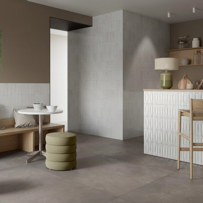 Ragno Gleeze wandtegel - 7.5x20cm - 10mm - Bianco