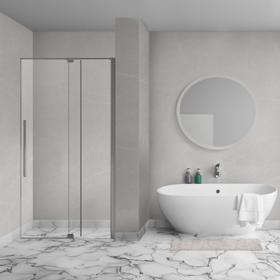 Aqua Vista Taviano Linea nisdeur - 80x200cm - incl. montageset - gunmetal